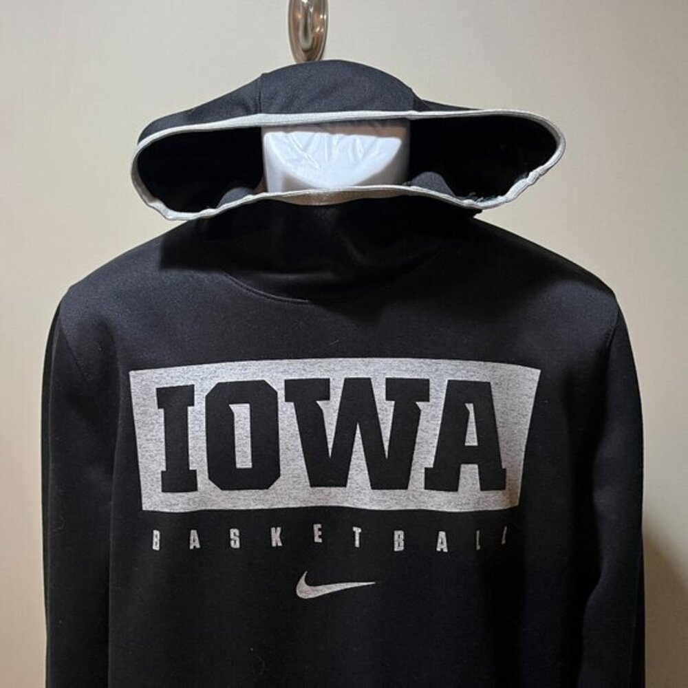 🖤 Nike Dri-FIT Iowa Hawkeyes Hoodie Sweatshirt Black Men’s Medium M EUC 🔥